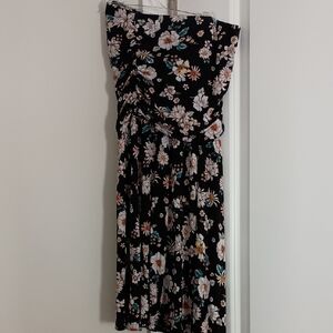 Floral Black Dress